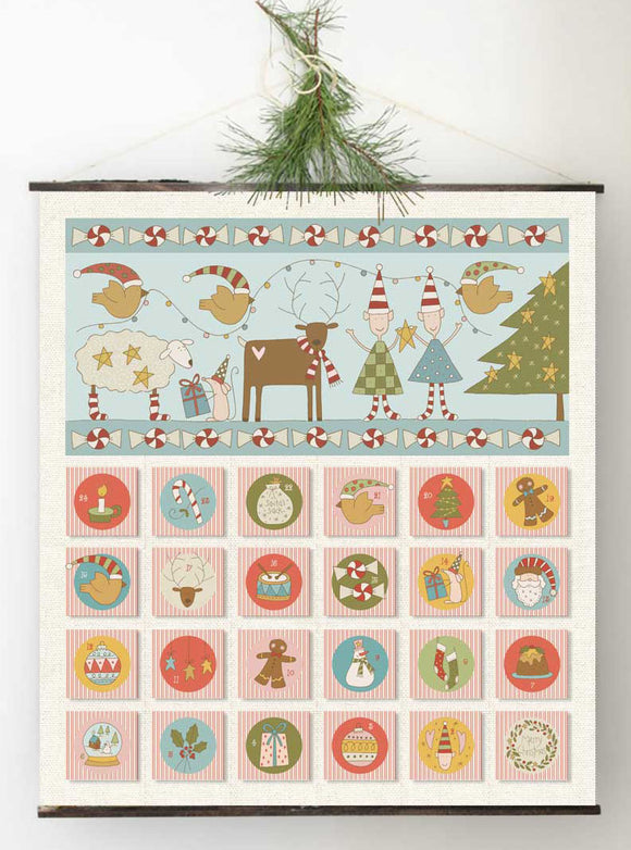 Christmas Advent Calendar Panel – Linen (30% OFF LISTED PRICE)