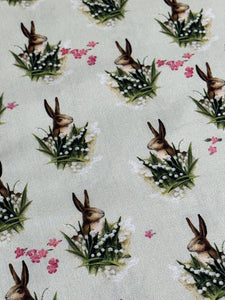 1/2m Springtime, Rabbit Print – CD12812 Fern (30% OFF LISTED PRICE)